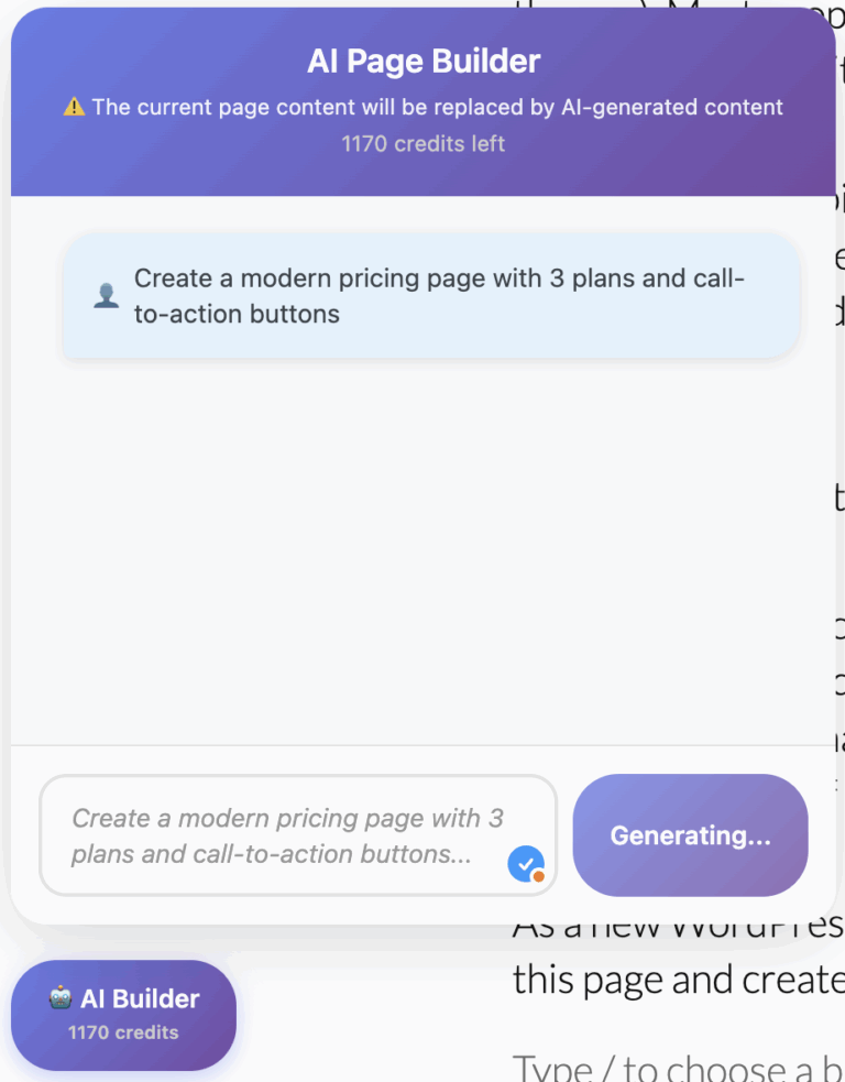 AI Builder screenshot 1