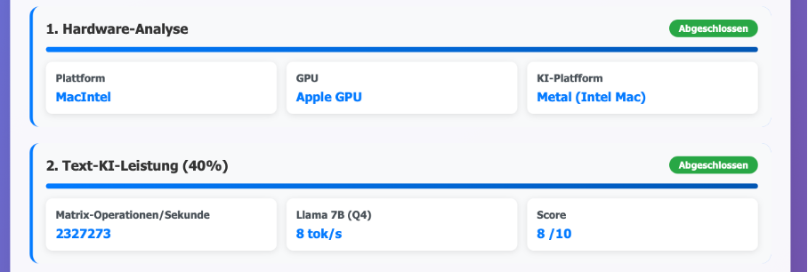 KI-Hardware-Test | Win, Mac, Linux screenshot 2