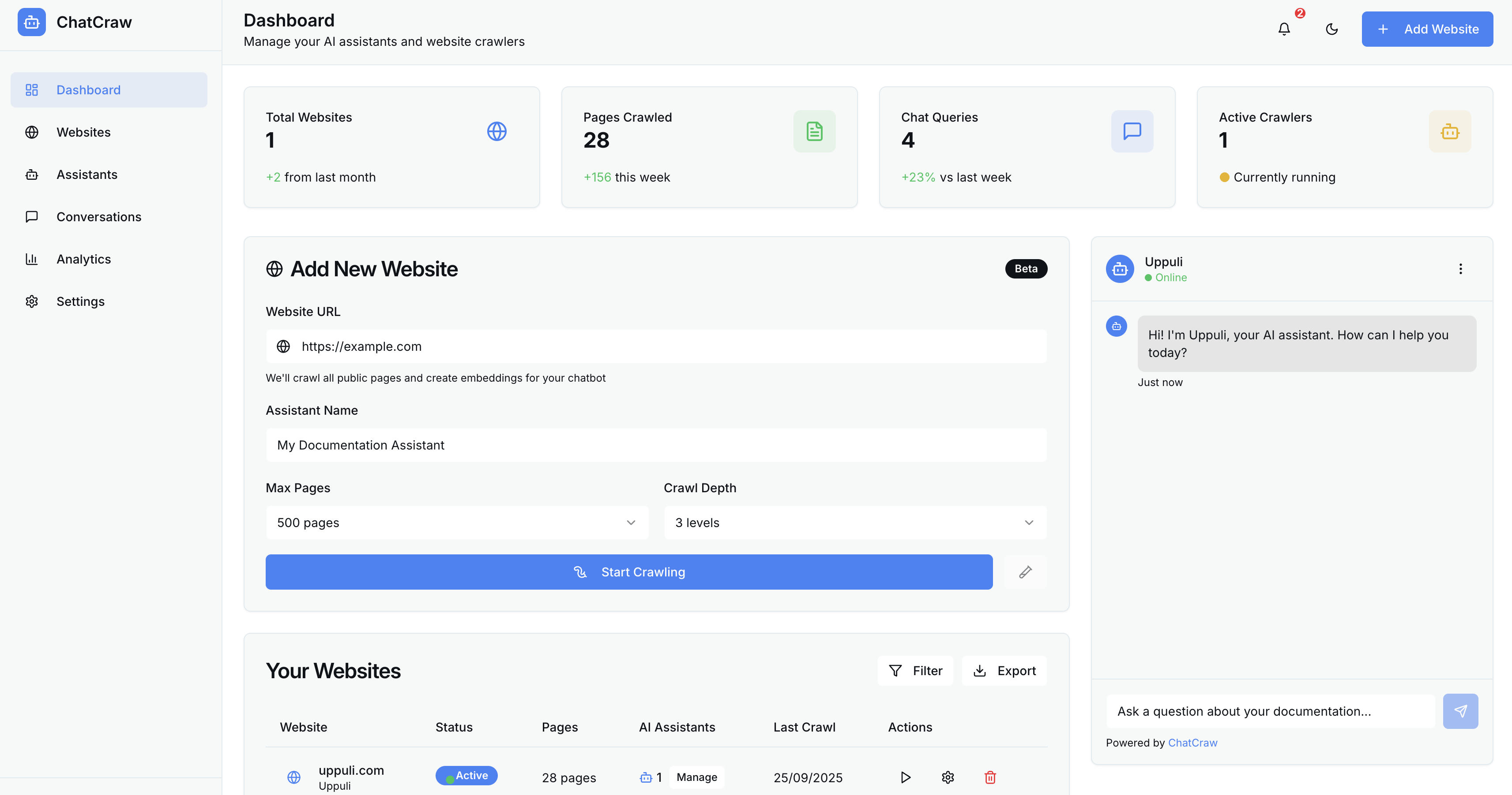 ChatCraw screenshot 2