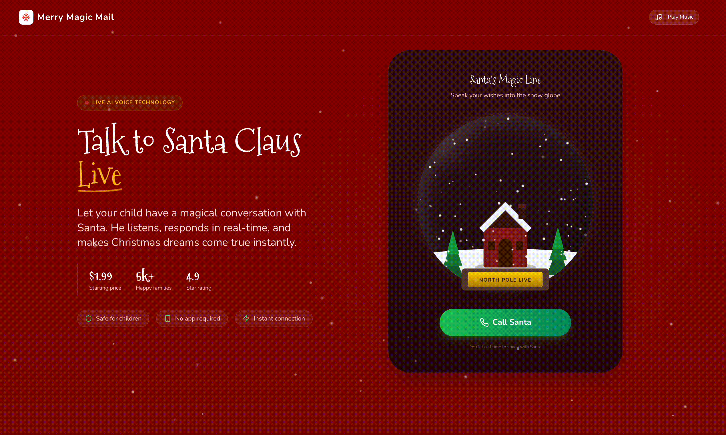 Talk to Santa by Merry Magic Mail screenshot 2