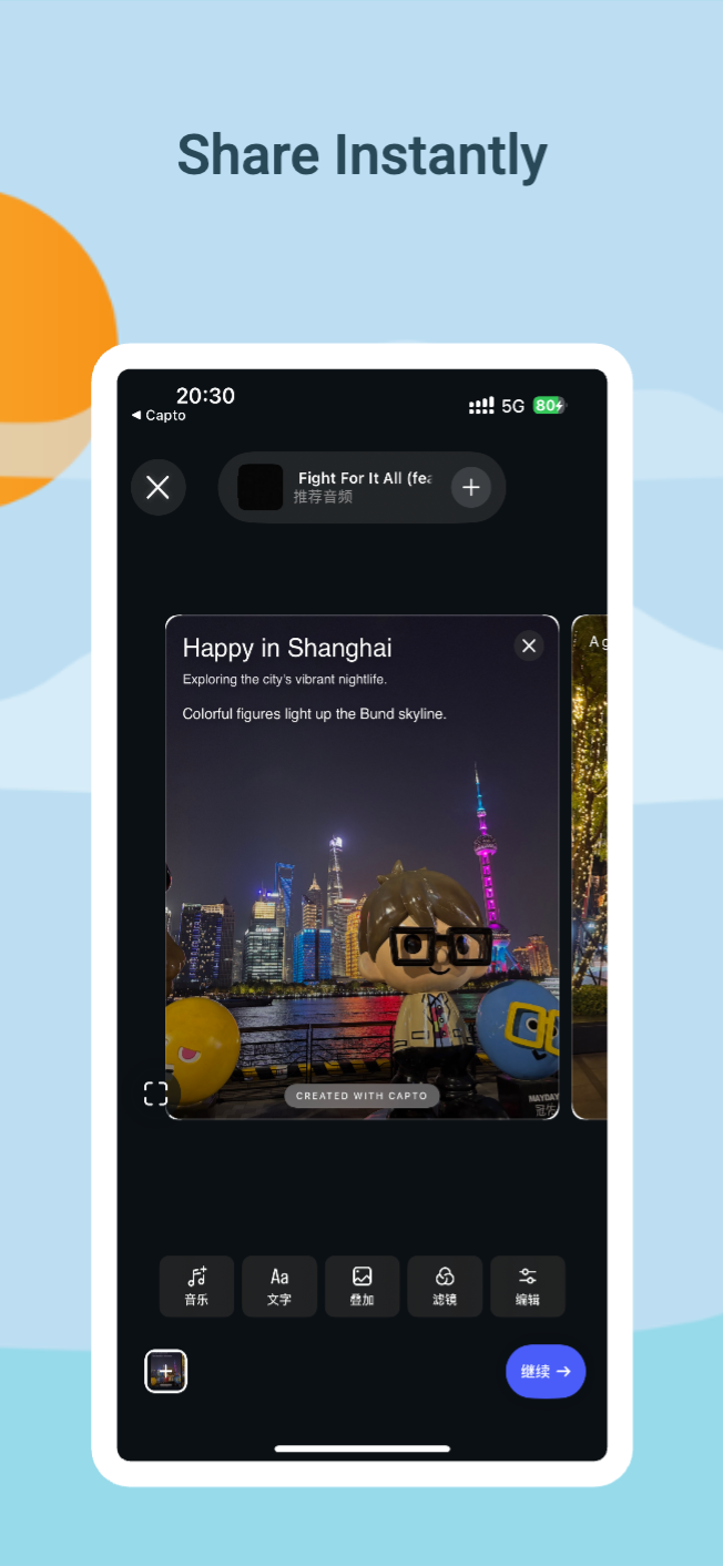 Capto: AI photo stories for IG screenshot 6
