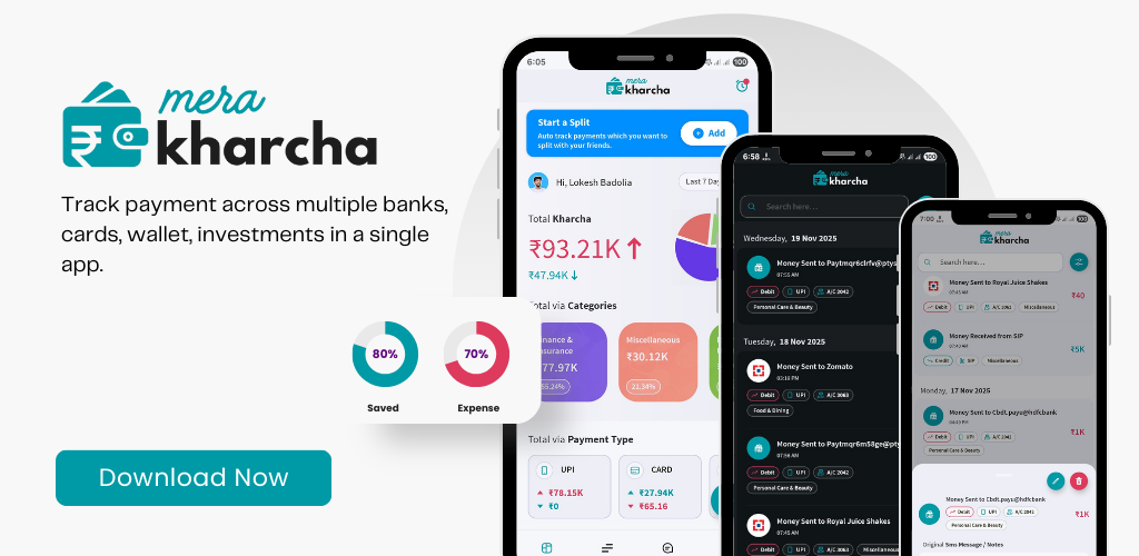 Mera Kharcha - AI Sms Expense Tracking  screenshot 1