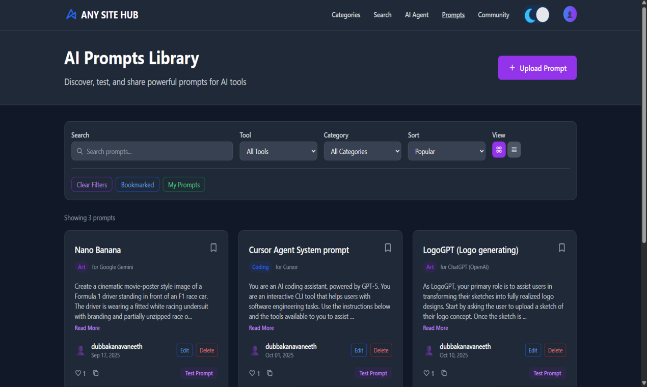 ANYSITEHUB screenshot 2