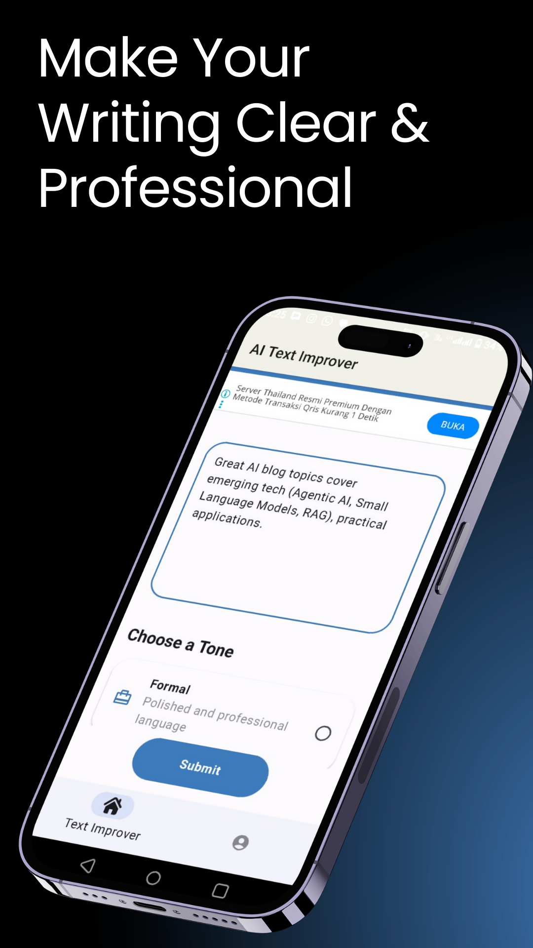 AI Text Improver: Write Smart screenshot 3