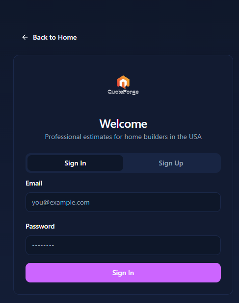 QuoteForge screenshot 2