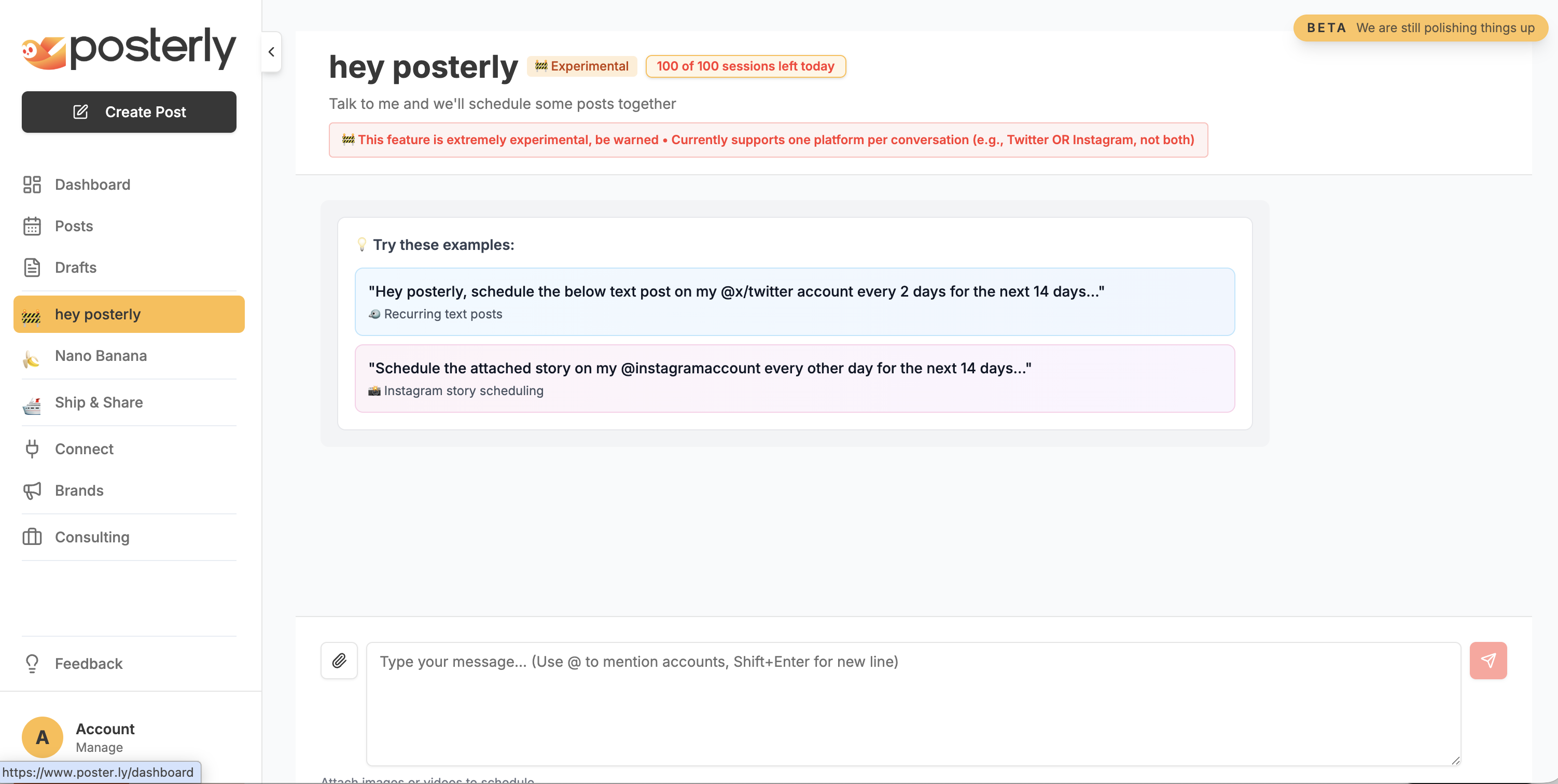 Posterly - AI-Powered Social Media Tool screenshot 2