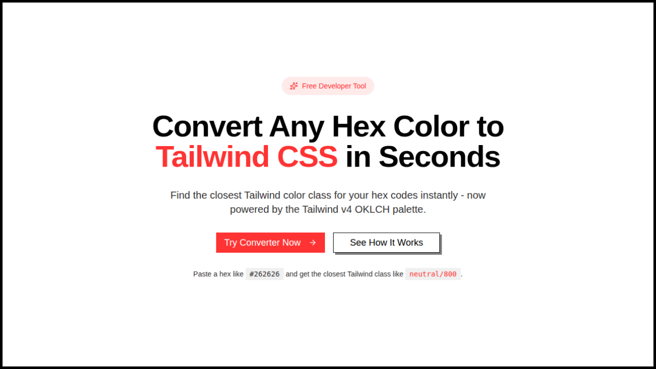 hex2tailwind screenshot 1