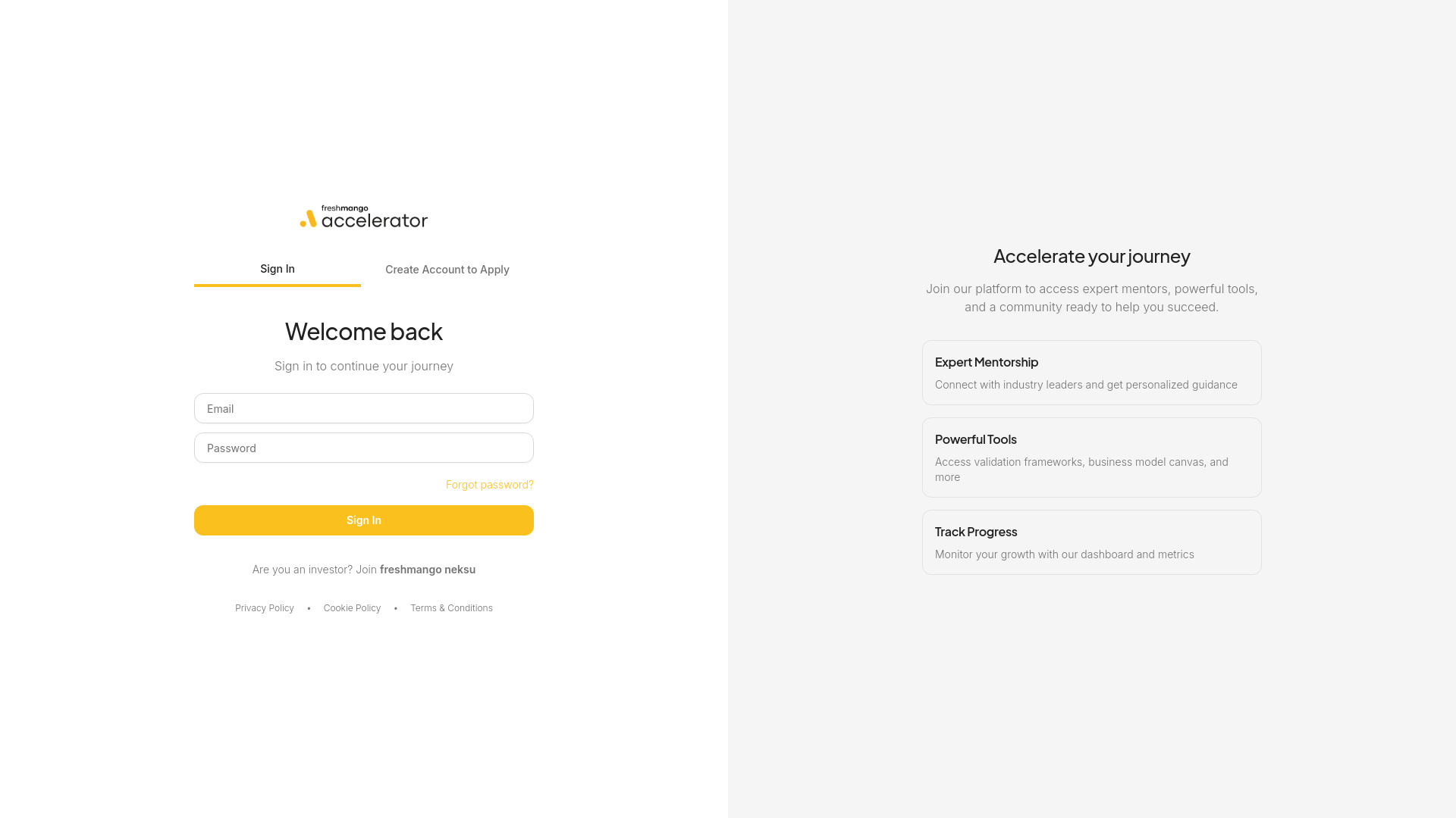 freshmango accelerator screenshot 1