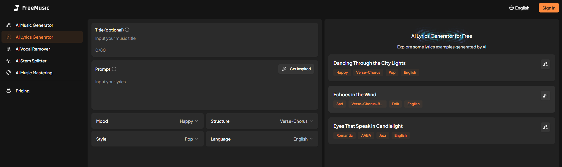 FreeMusic AI screenshot 3