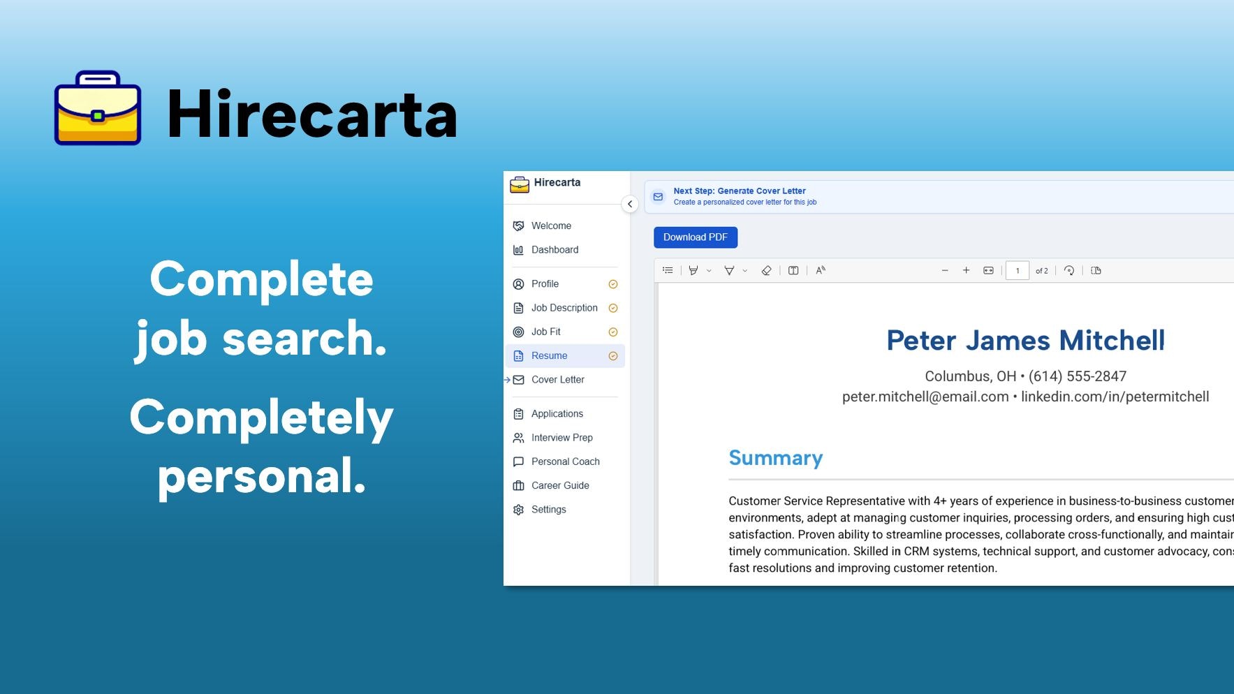 Hirecarta screenshot 2