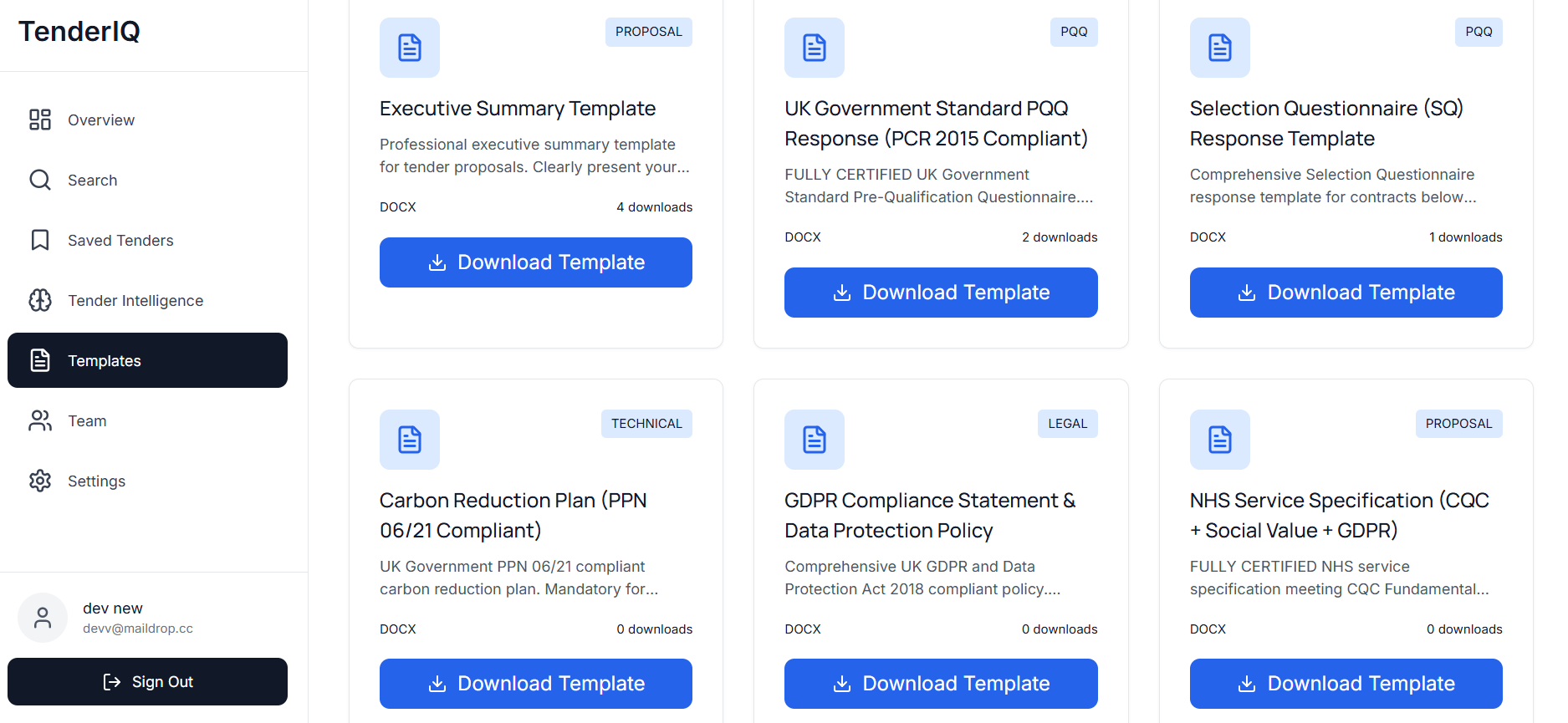 TenderIQ screenshot 3