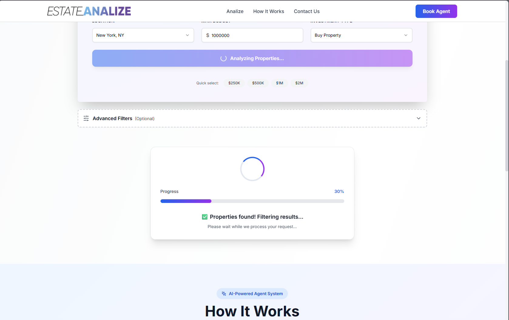 Estate Analize screenshot 2