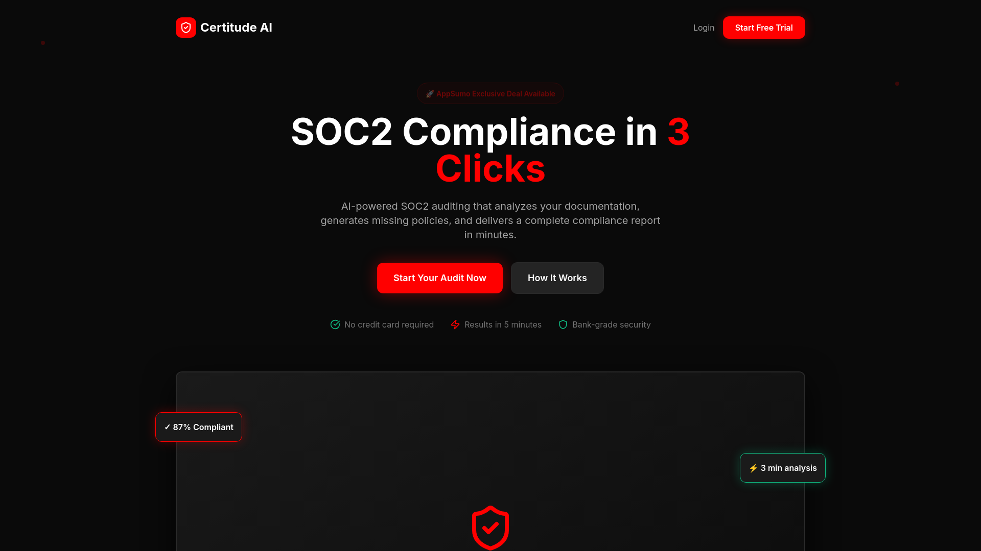 SOC2 AI compliance checker screenshot 1