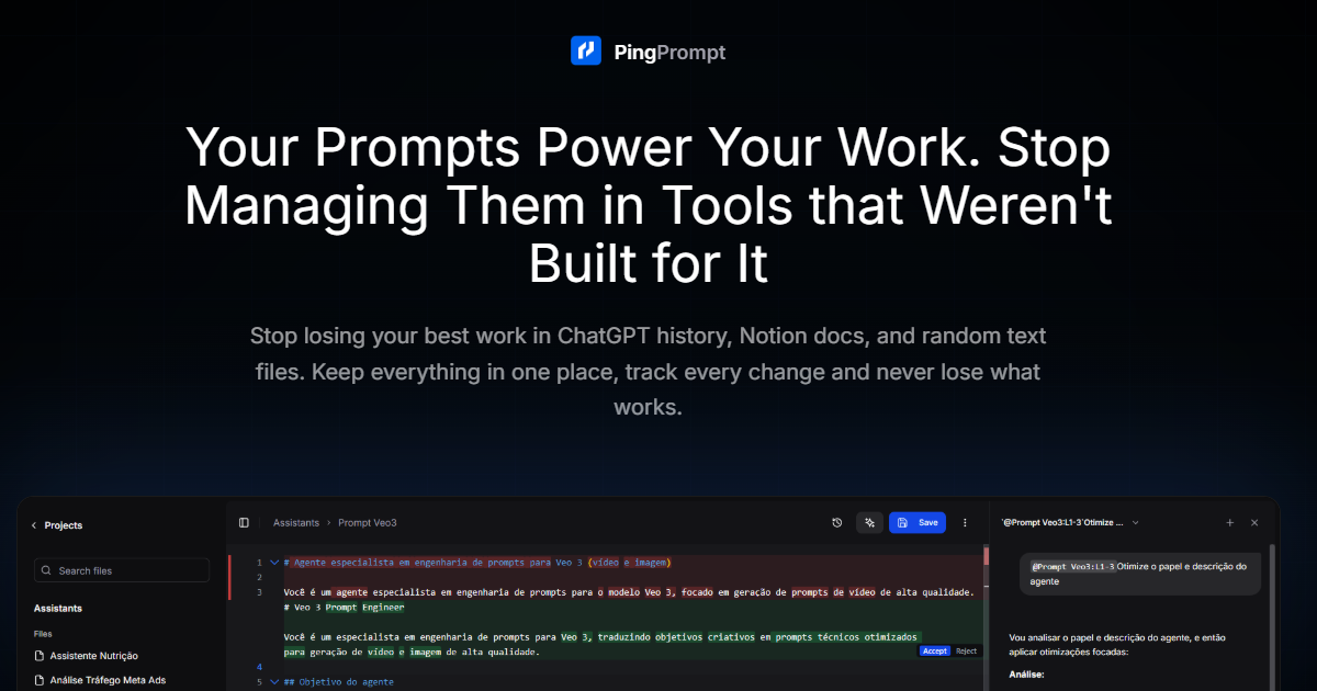 PingPrompt screenshot 1