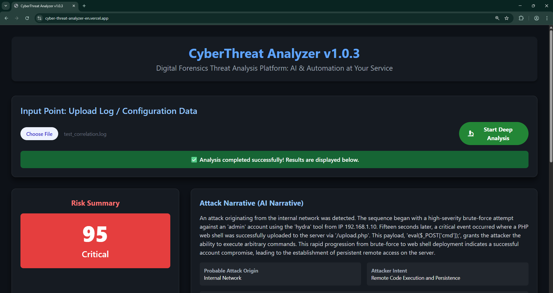CyberThreat Analyzer v1.0.3 screenshot 3