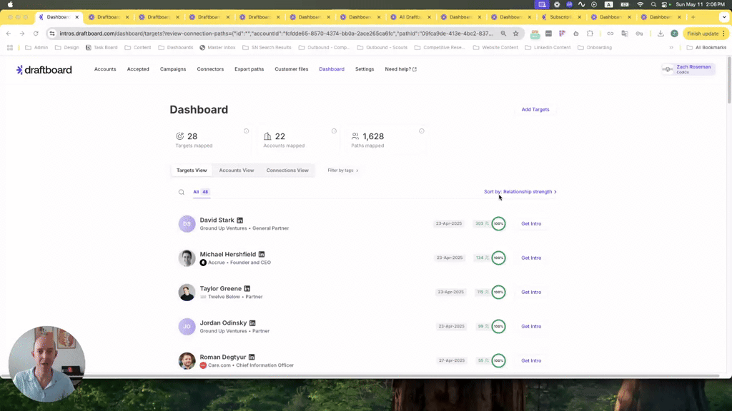 Draftboard Warm Intro Agent screenshot 8