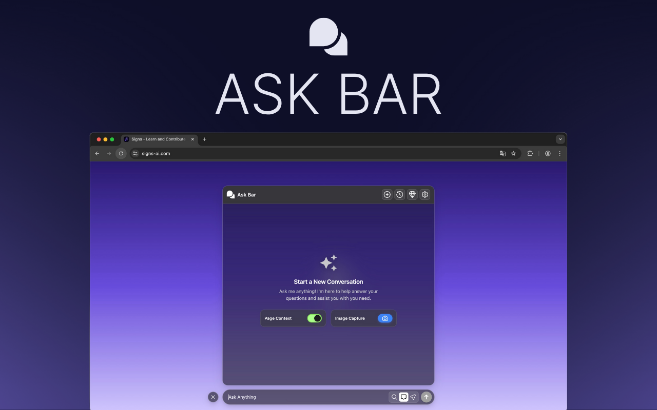 Ask Bar: AI Answers on Every Page screenshot 1