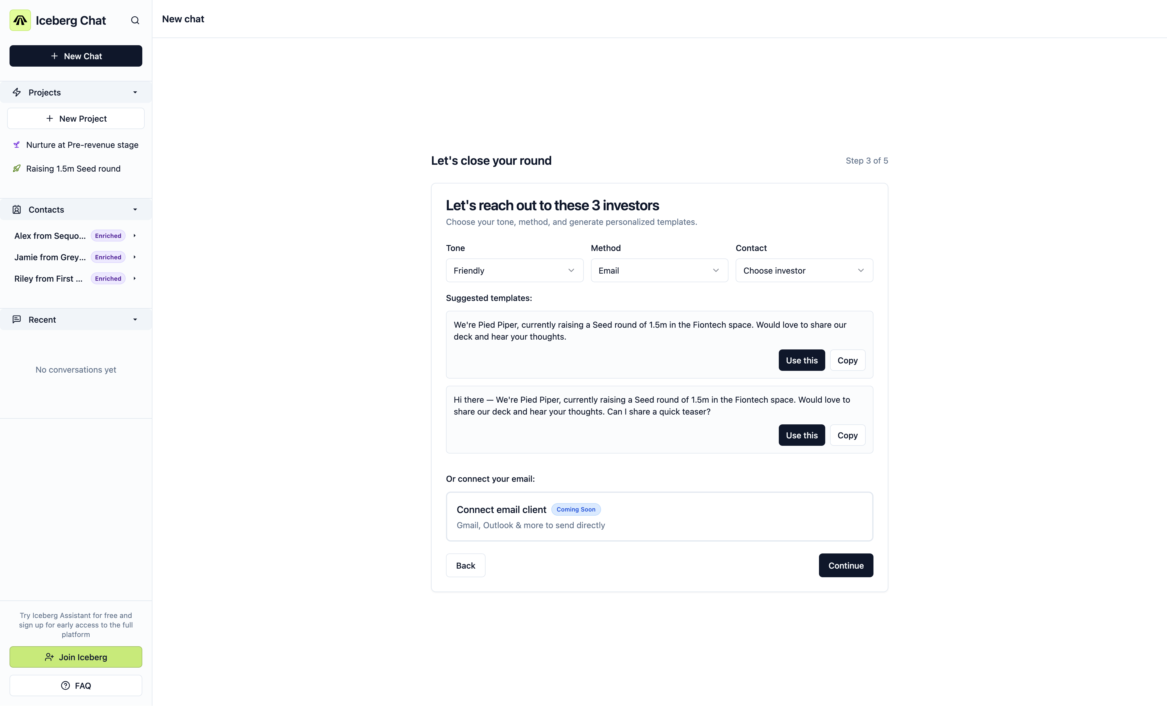 Iceberg AI-Fundraising Assistant screenshot 8
