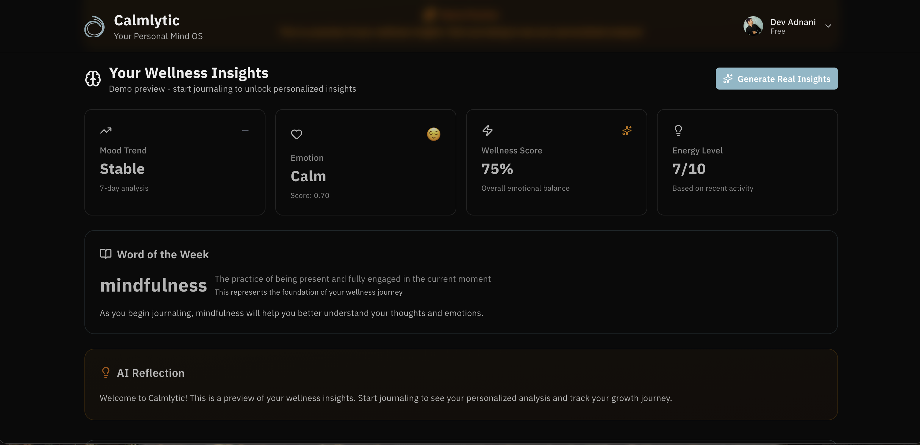 Calmlytic screenshot 1