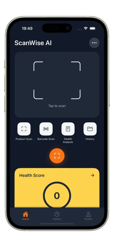 ScanWise AI - Food Scanner screenshot 1