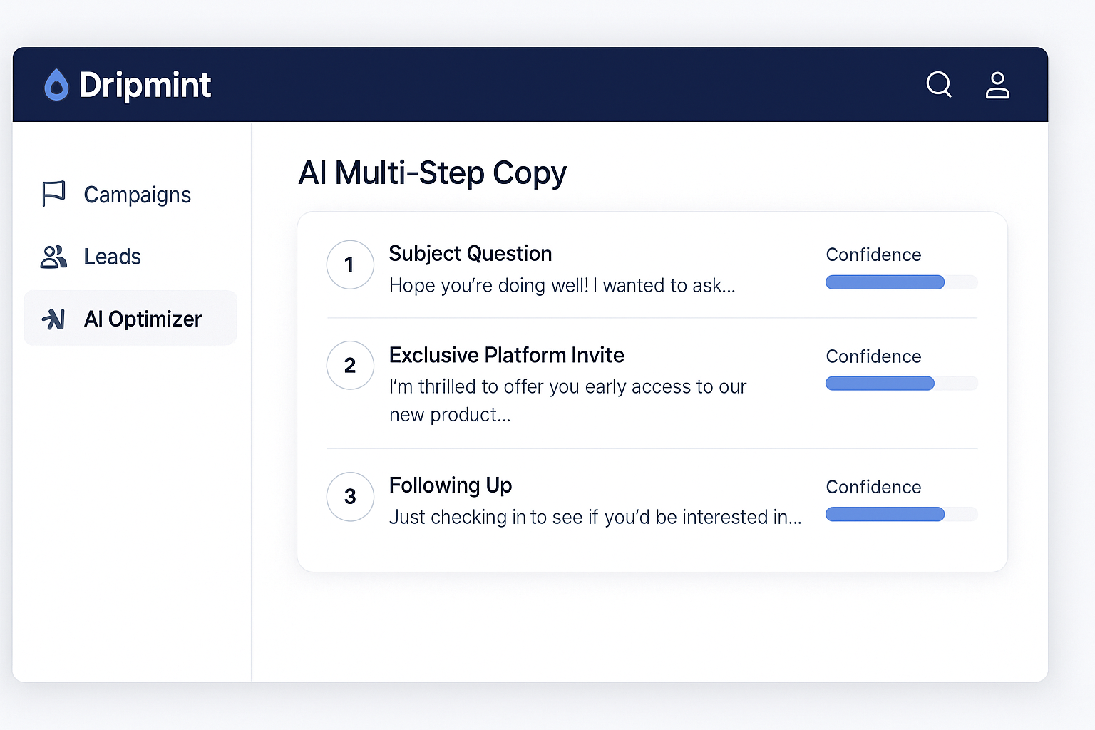 Dripmint: AI-Native Outbound Engine screenshot 8