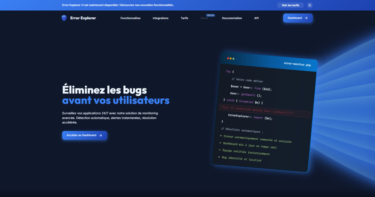 Error Explorer screenshot 1