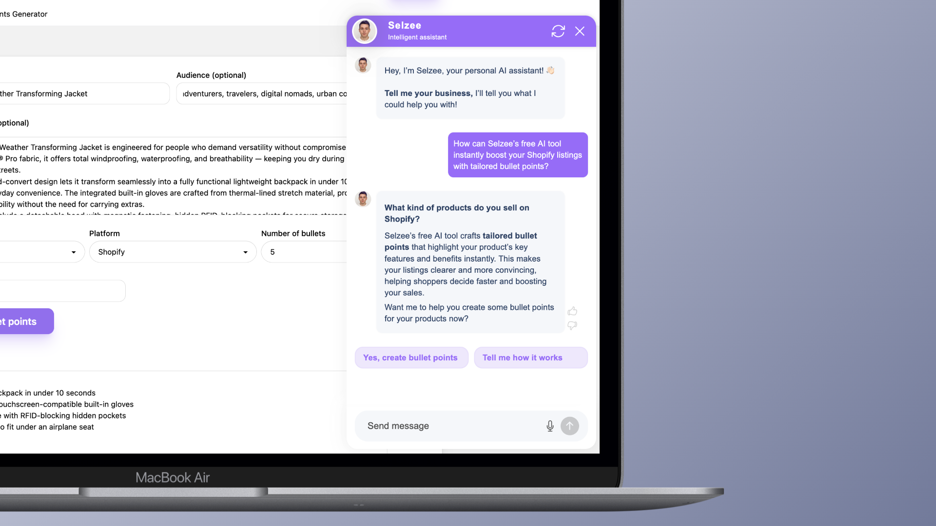 Product Bullet Points Generator screenshot 3
