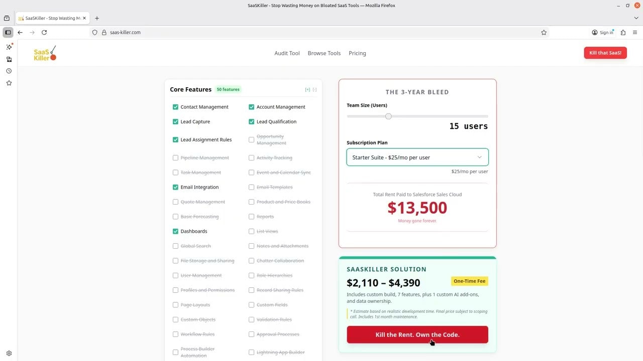 SaaSKiller screenshot 4