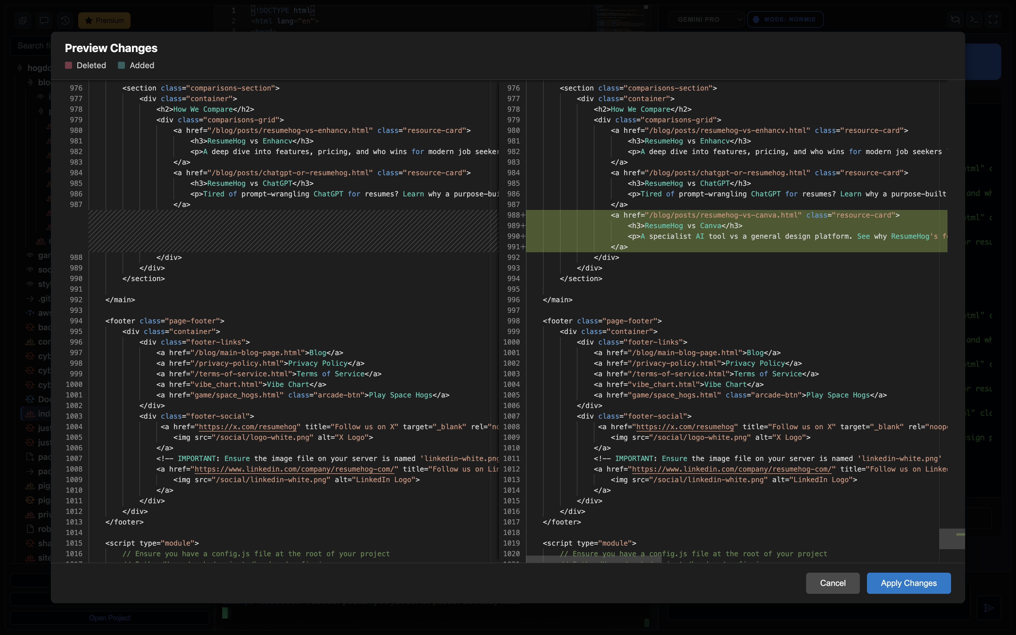 PorkiCoder IDE screenshot 2