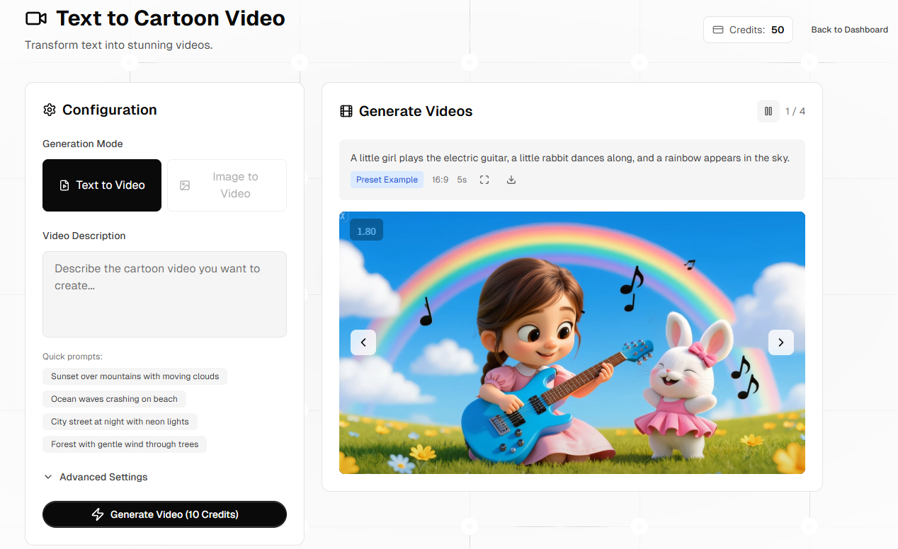 Text to cartoon videos screenshot 3