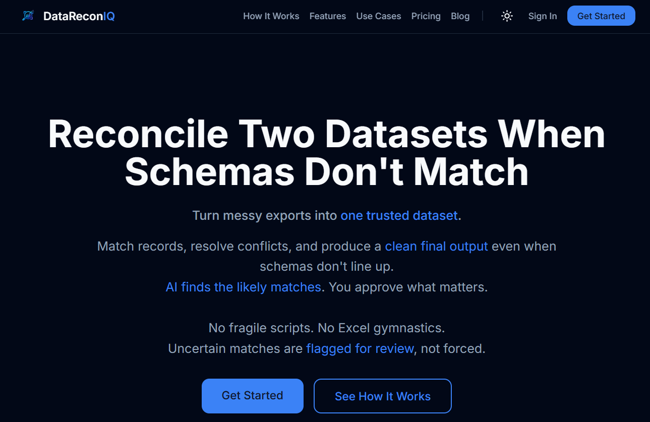 DataReconIQ screenshot 1