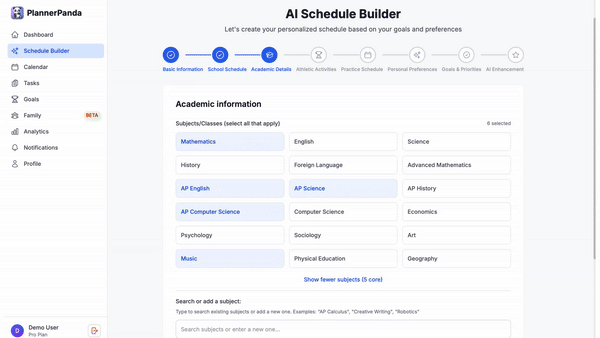 PlannerPanda screenshot 2