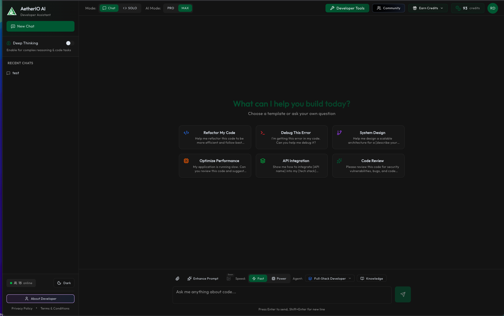 Aetherio Dev screenshot 1