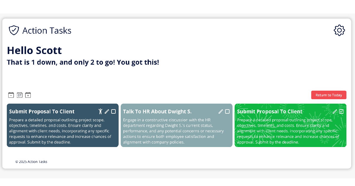 Action Tasks (AI) screenshot 1