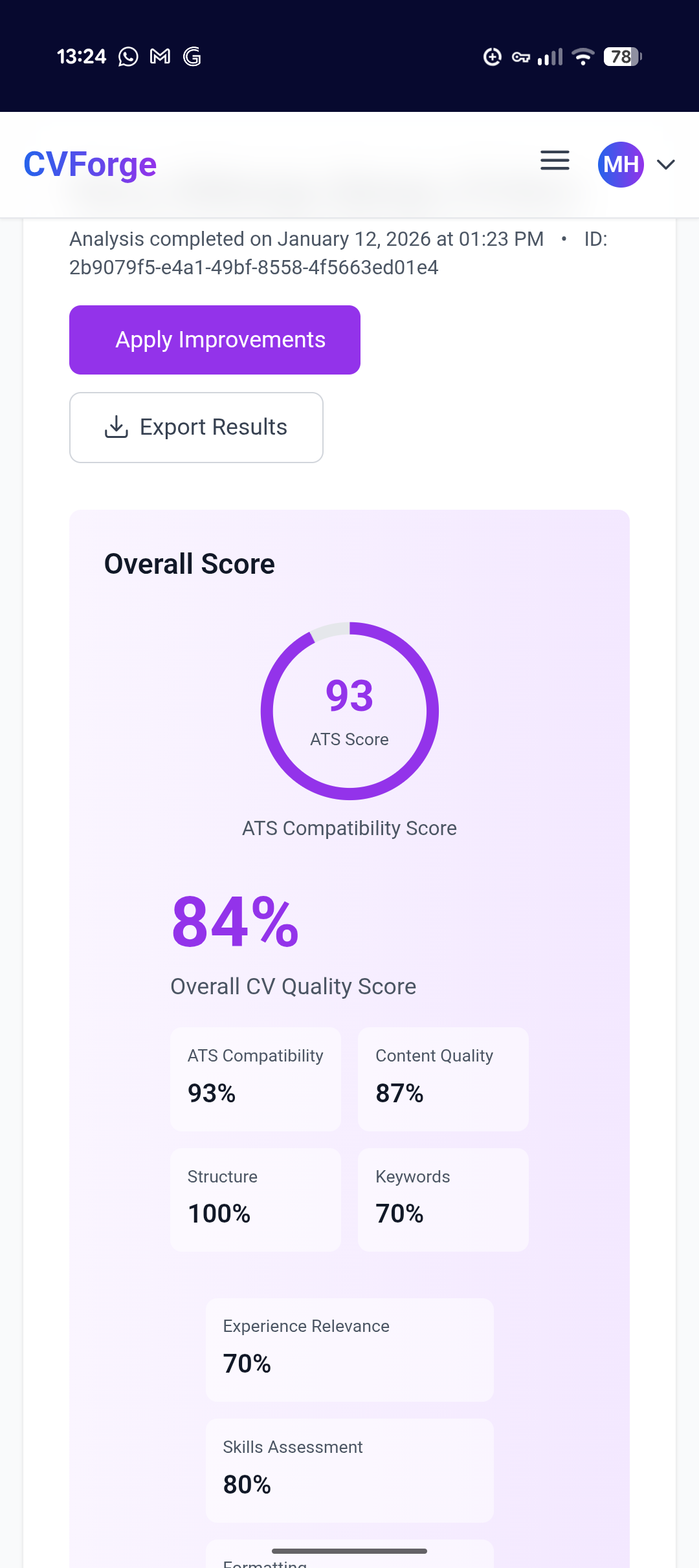 CVForge screenshot 3