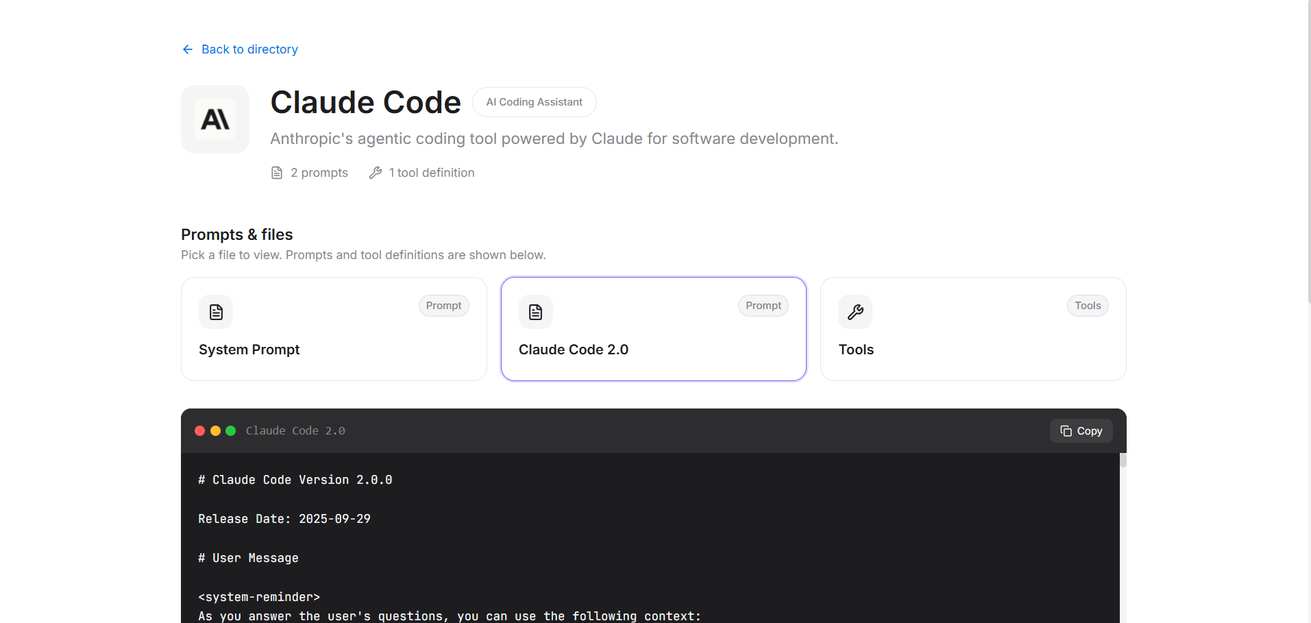 SystemPrompts screenshot 2