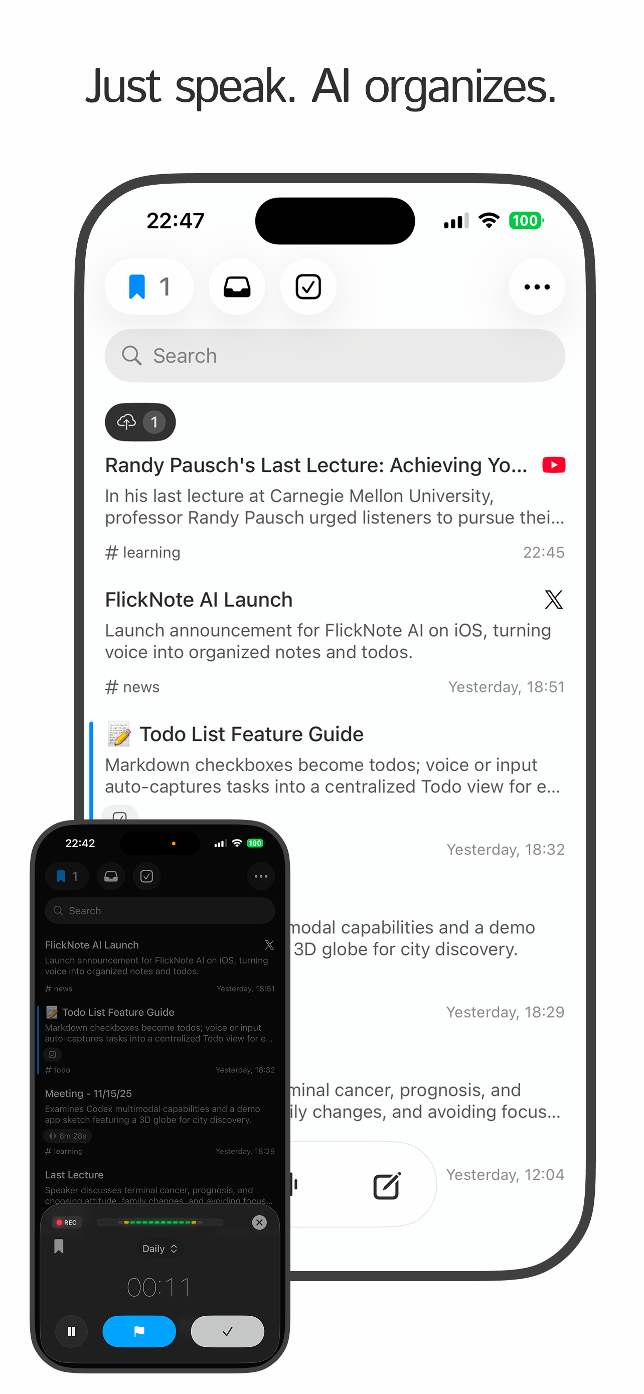 FlickNote - AI Voice Assistant screenshot 2
