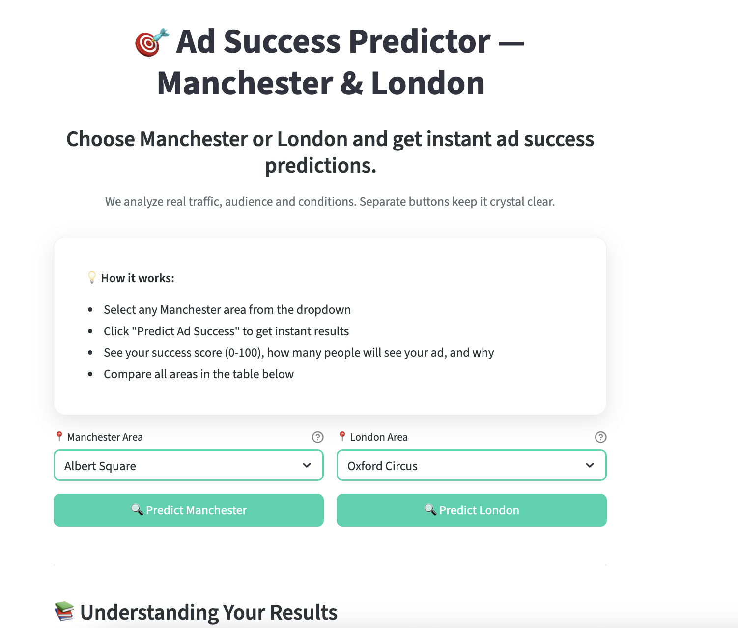 Ad success metric for the UK! screenshot 1
