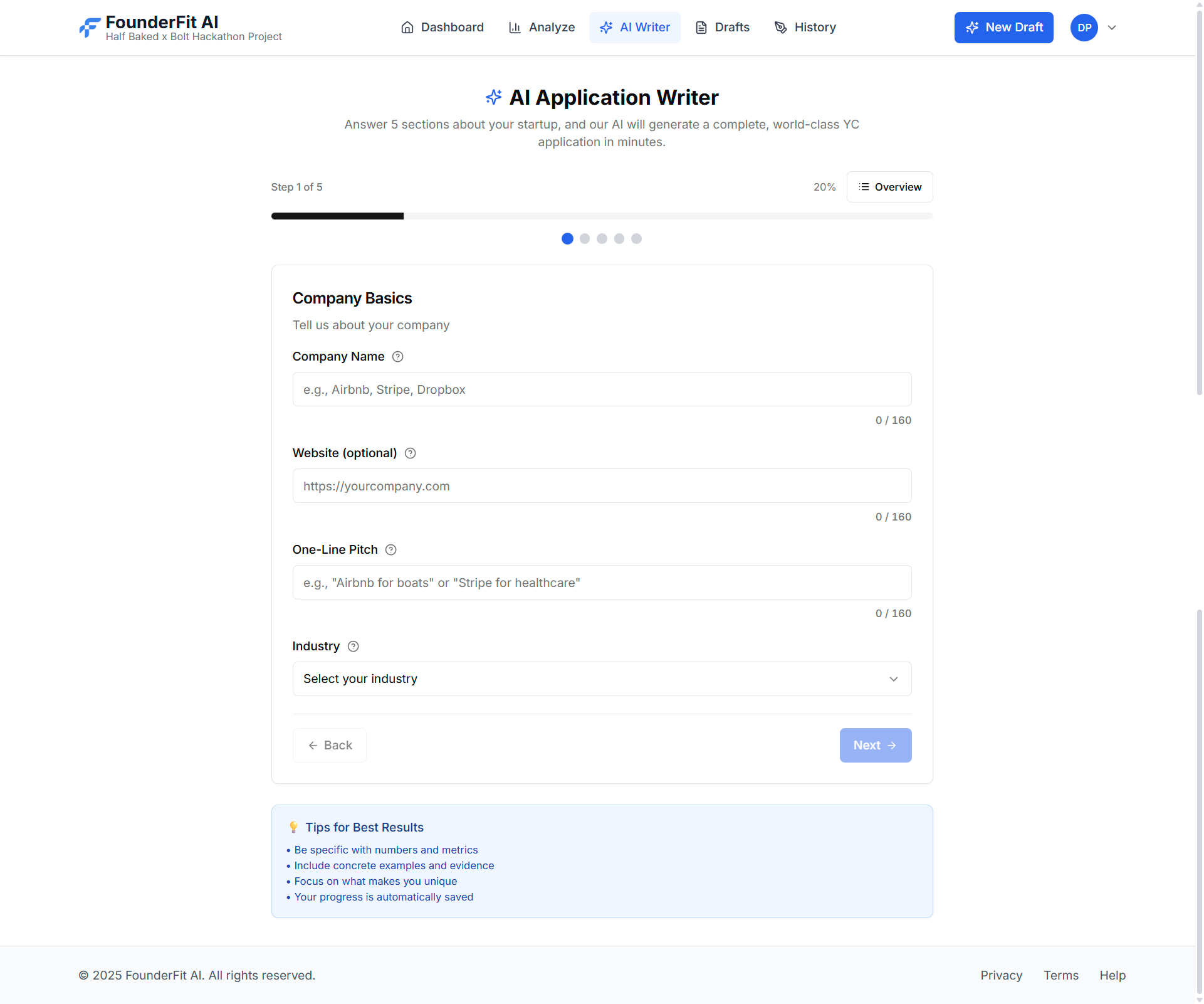 FounderFit AI screenshot 5
