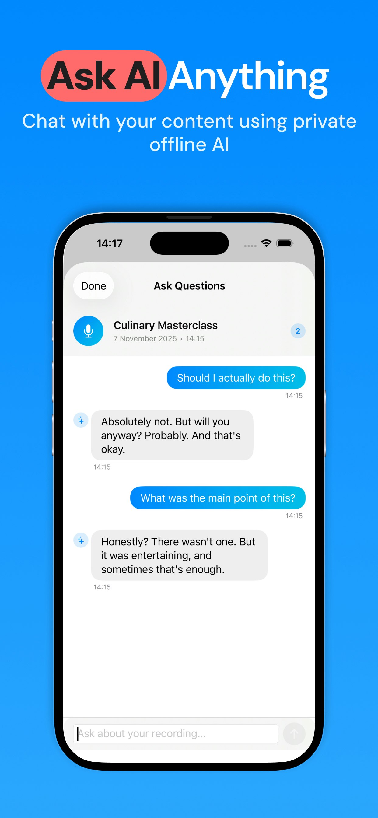 Inscribe: Offline AI Chat & Documents screenshot 2