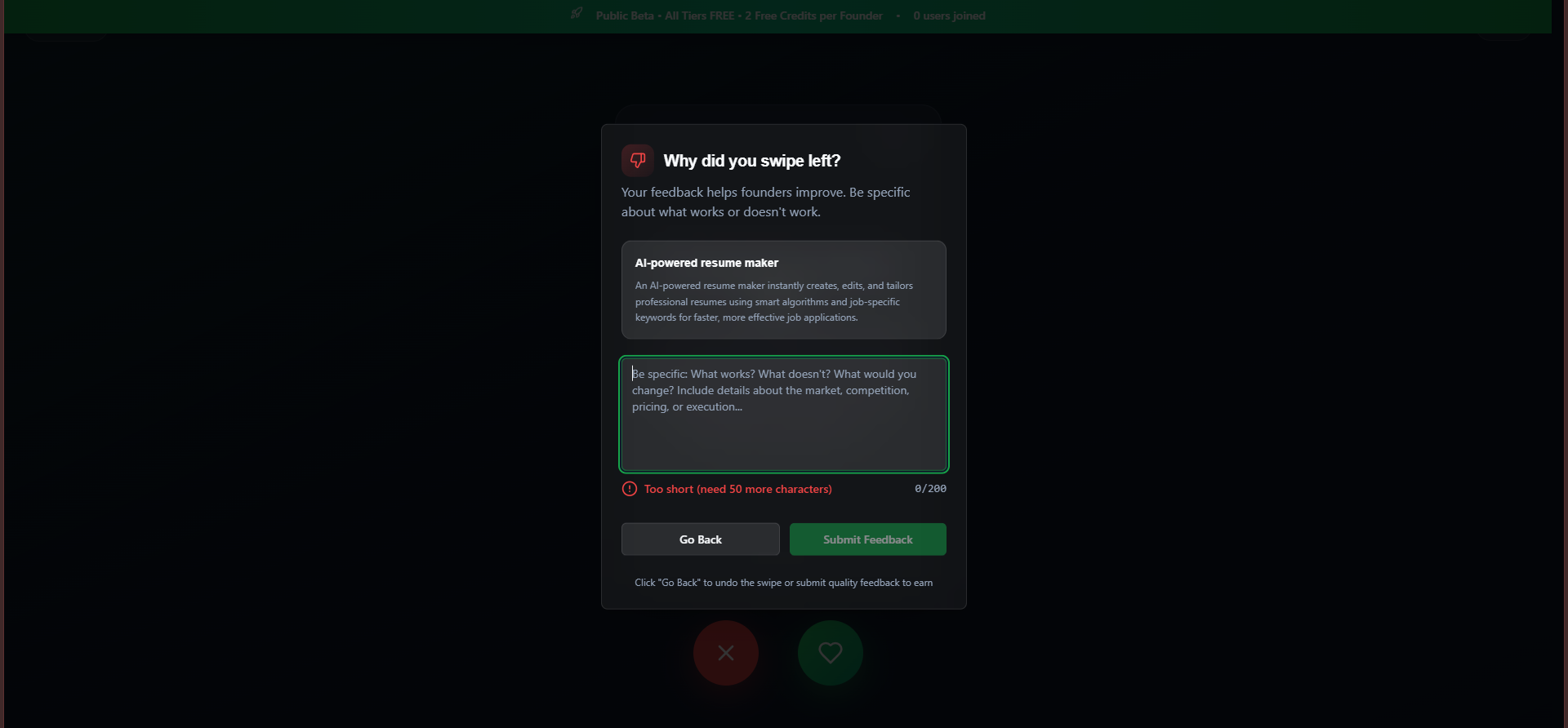 ValidateSwipe screenshot 2