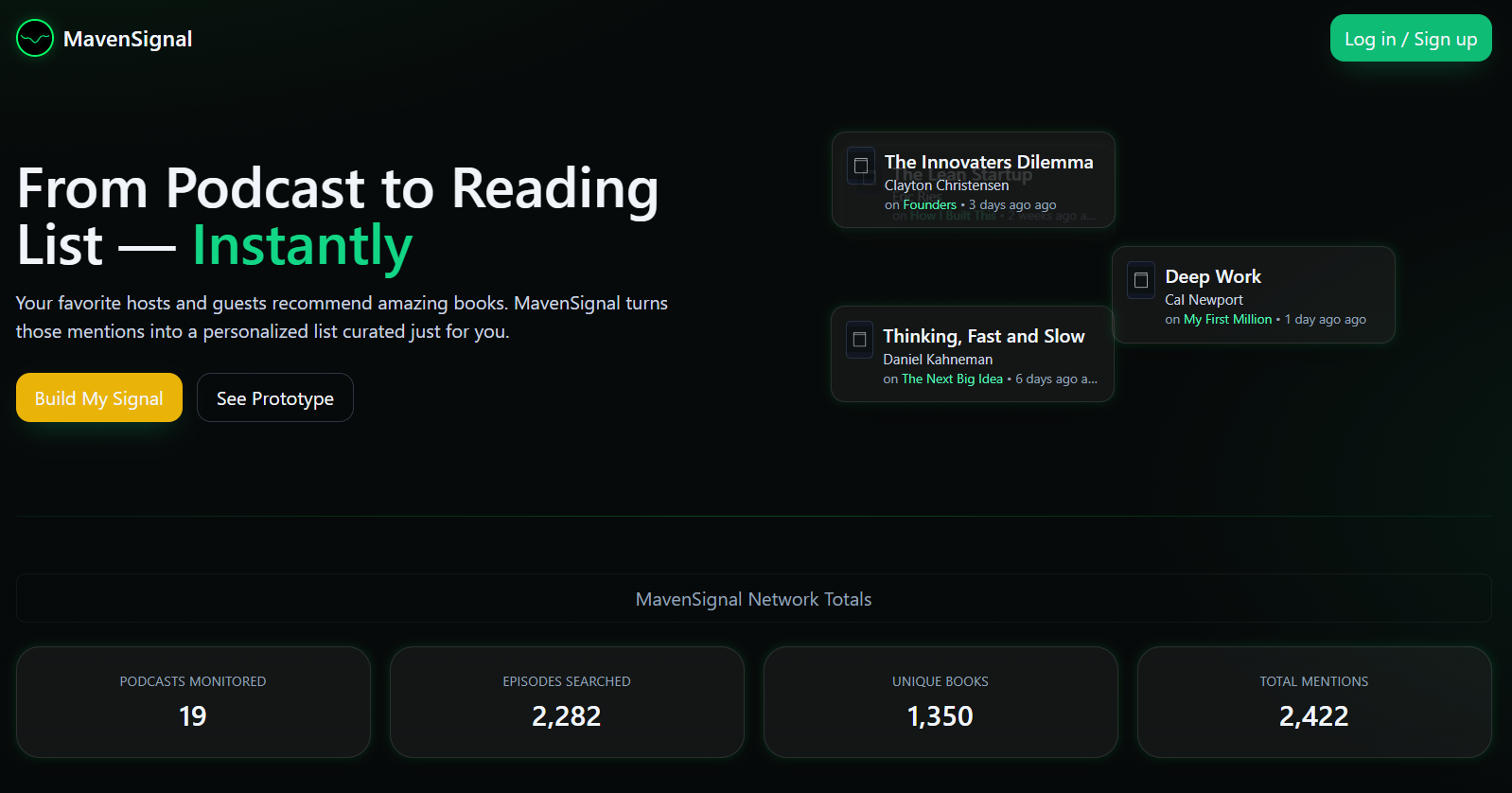 MavenSignal screenshot 1