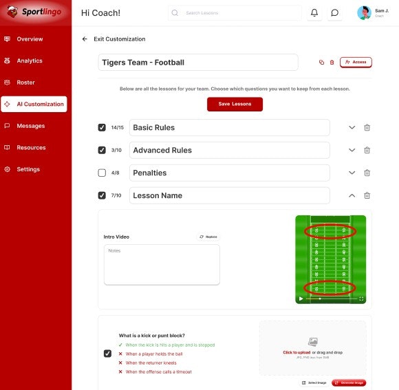 Sportlingo screenshot 3
