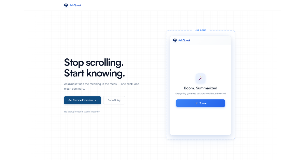 AskQuest screenshot 2