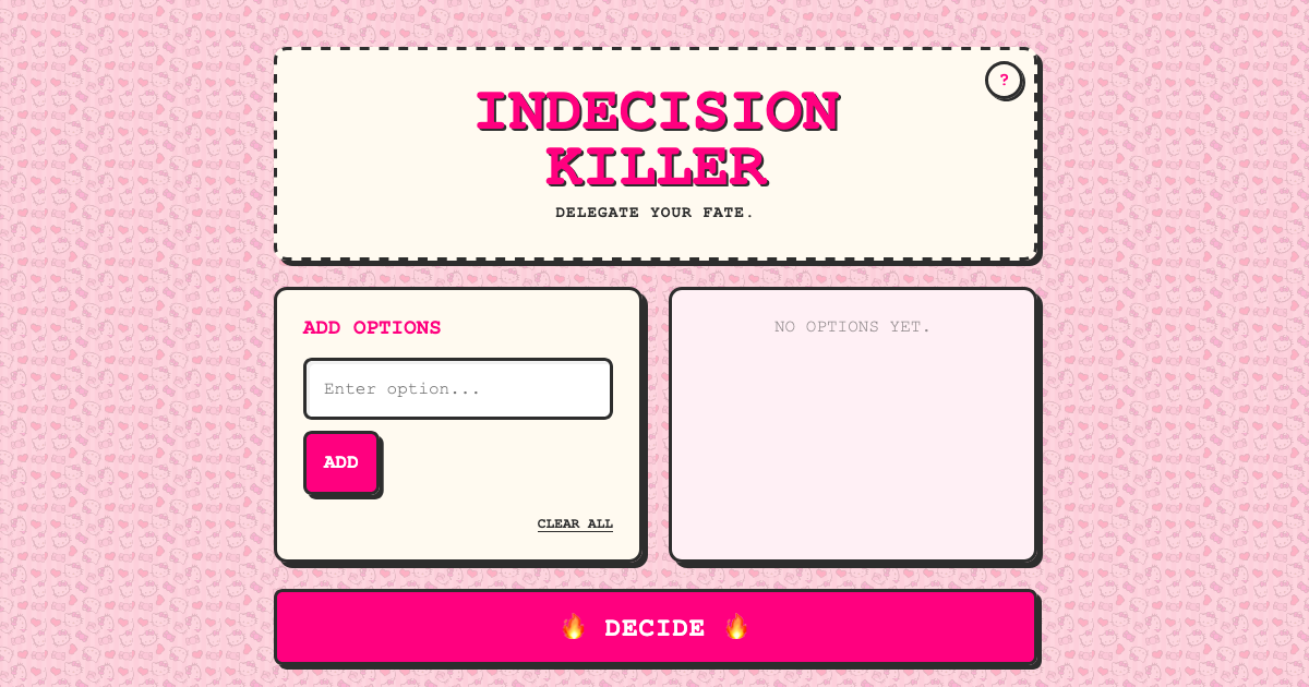 The Indecision Killer screenshot 2