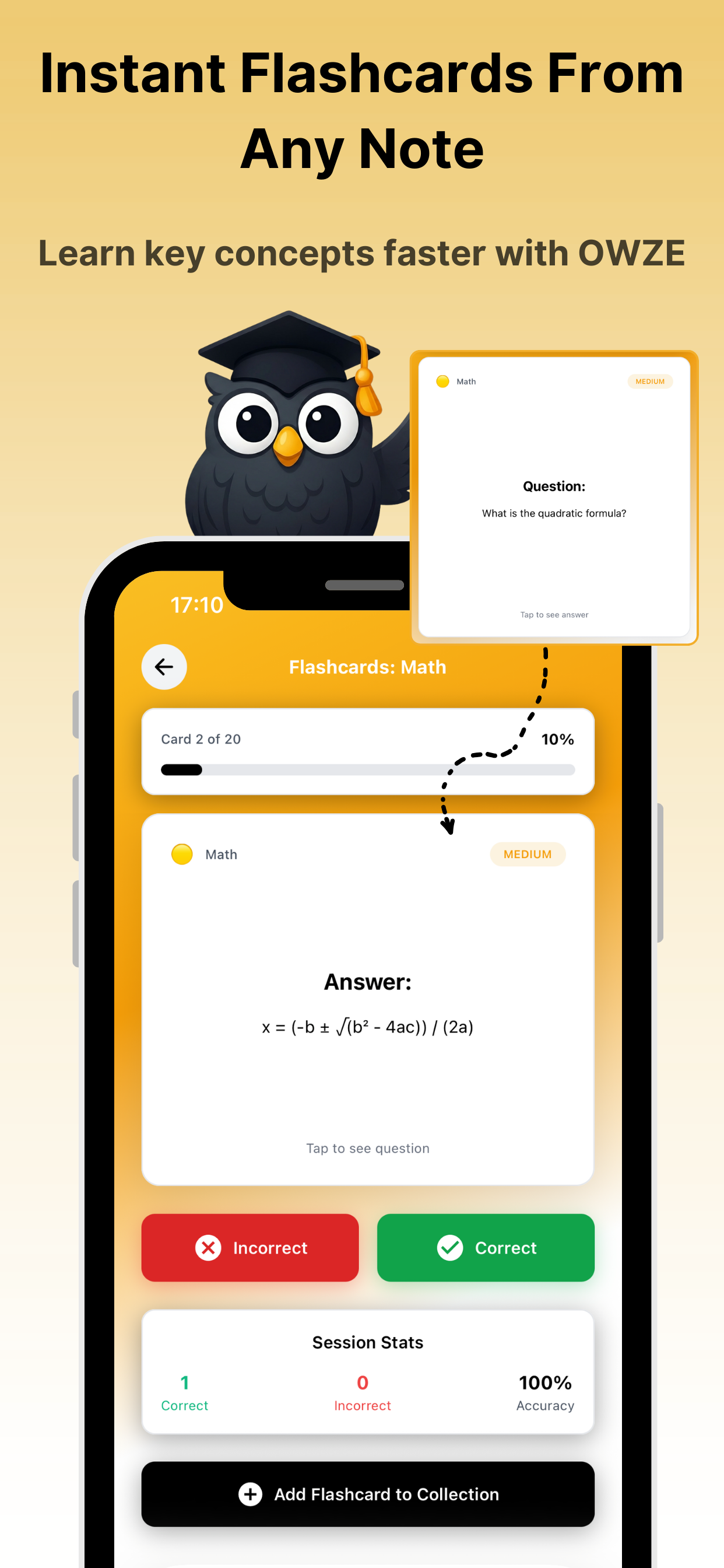 OWZE: Flashcards & Quiz Maker screenshot 4