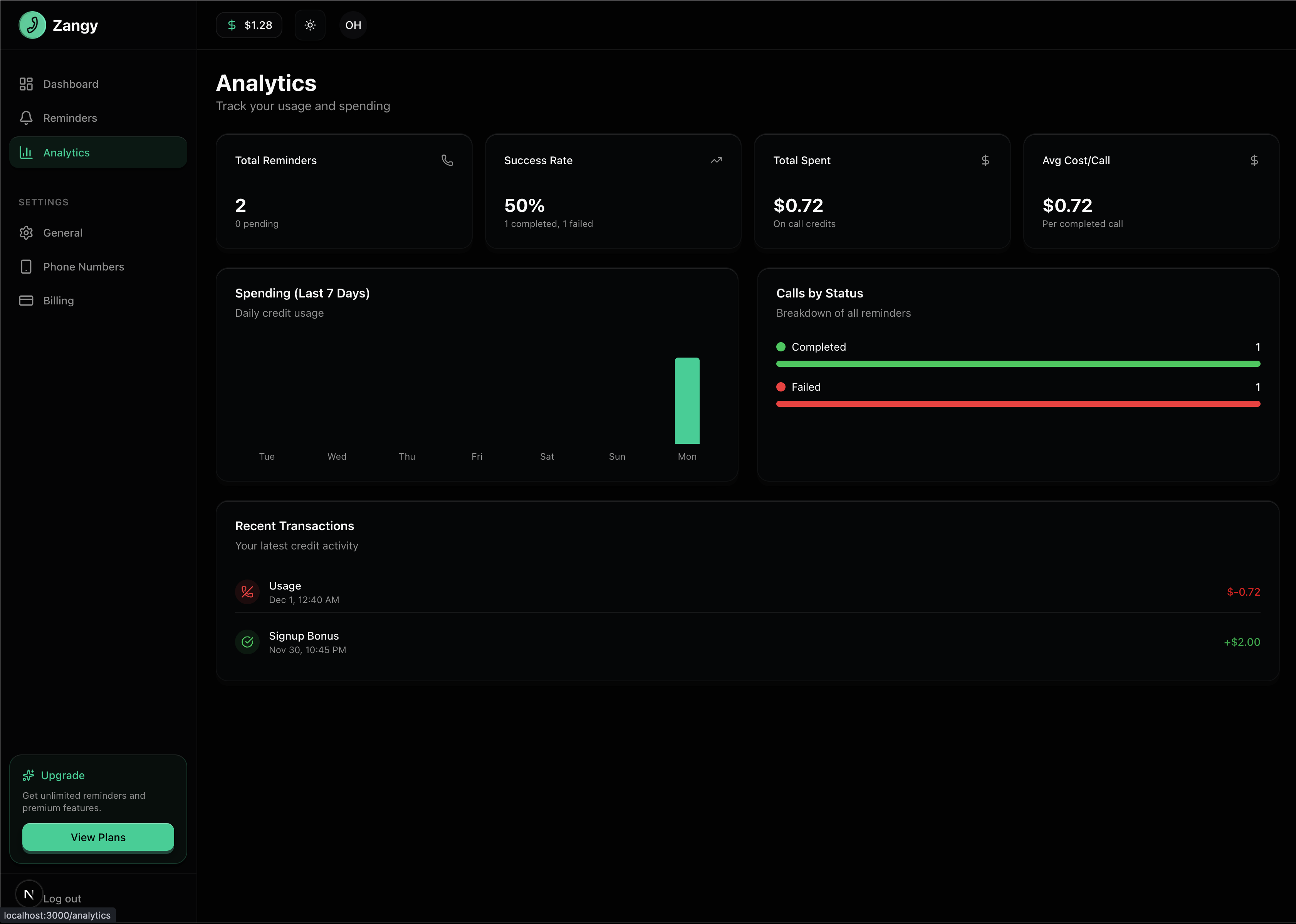 Zangy - AI Reminder Calls screenshot 3