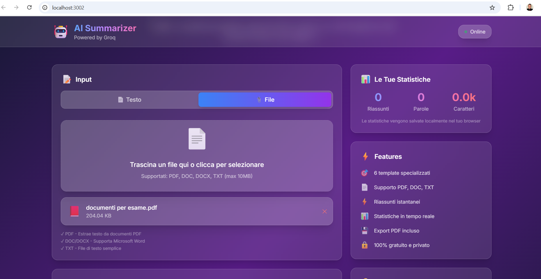AI Summarizer screenshot 2
