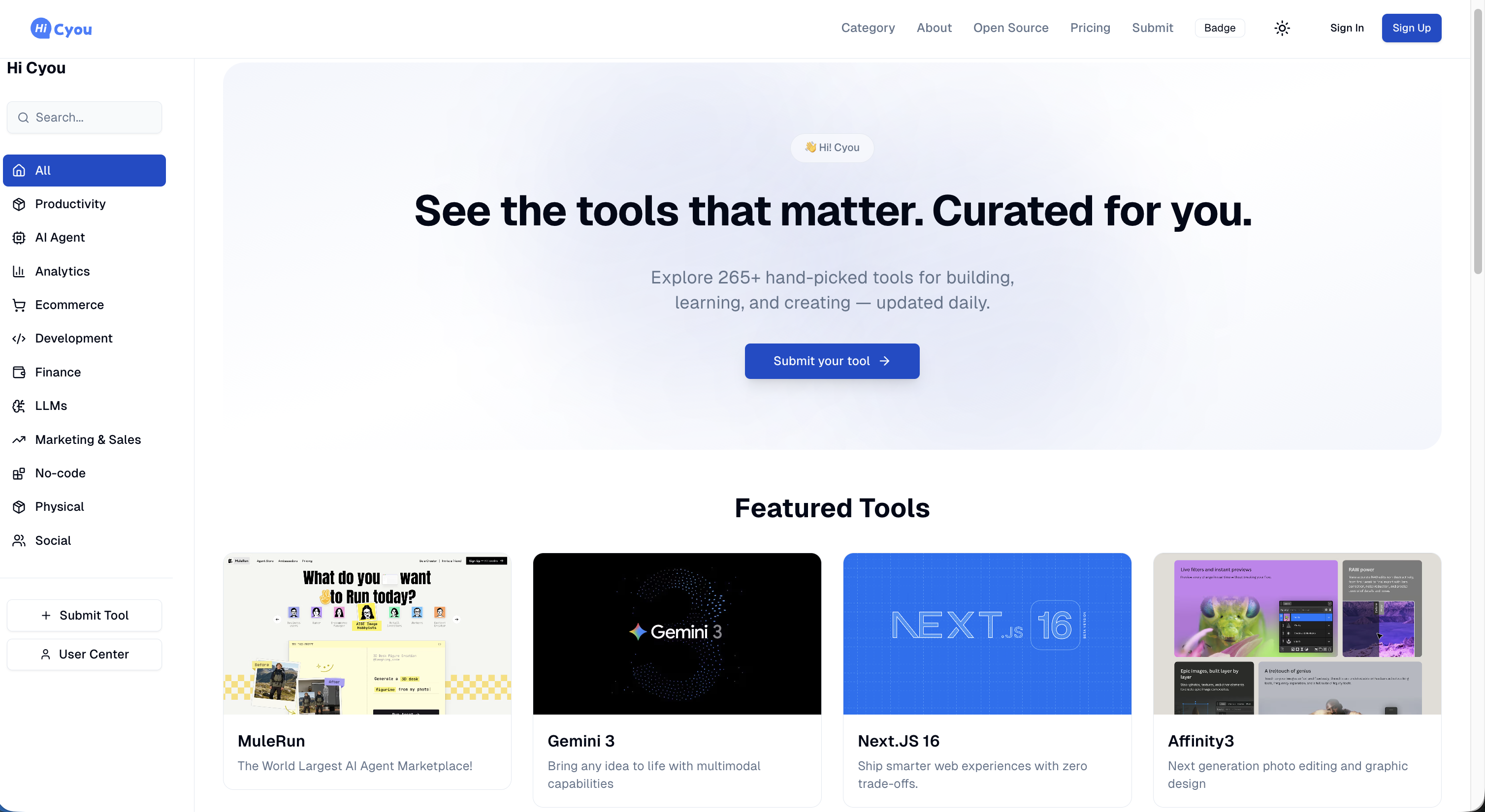Hi Cyou | Free Open Source Directory screenshot 1