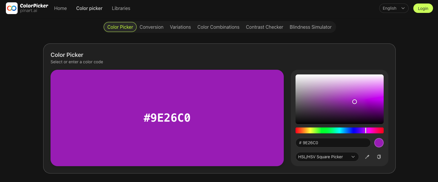 Colorpicker.Pinart.ai screenshot 2
